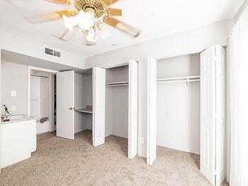 large closets at Carelton Courtyard, Galveston TX